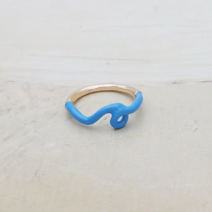 Contrast Ring Colorful Bohemian Rings Woman Y2K Candy Glass Baking Geometry Multicolor Serpentine Wood Pulseira Free Freight