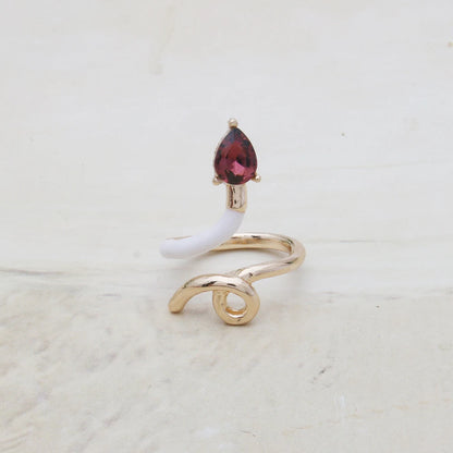 Contrast Ring Colorful Bohemian Rings Woman Y2K Candy Glass Baking Geometry Multicolor Serpentine Wood Pulseira Free Freight