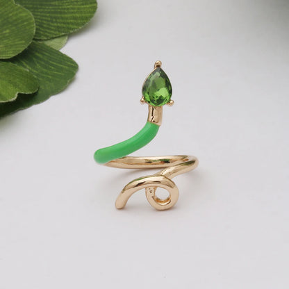 Contrast Ring Colorful Bohemian Rings Woman Y2K Candy Glass Baking Geometry Multicolor Serpentine Wood Pulseira Free Freight
