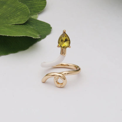 Contrast Ring Colorful Bohemian Rings Woman Y2K Candy Glass Baking Geometry Multicolor Serpentine Wood Pulseira Free Freight