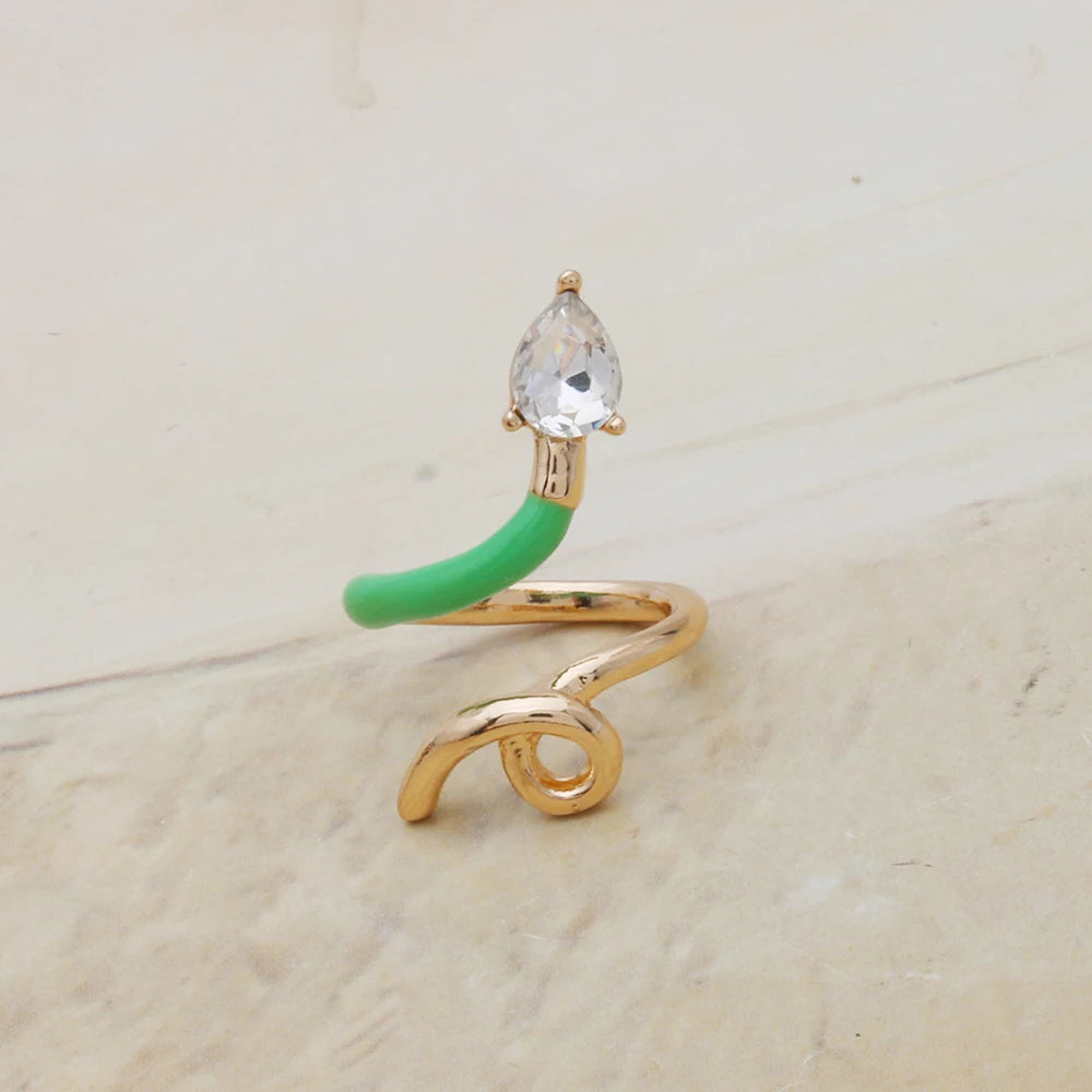 Contrast Ring Colorful Bohemian Rings Woman Y2K Candy Glass Baking Geometry Multicolor Serpentine Wood Pulseira Free Freight