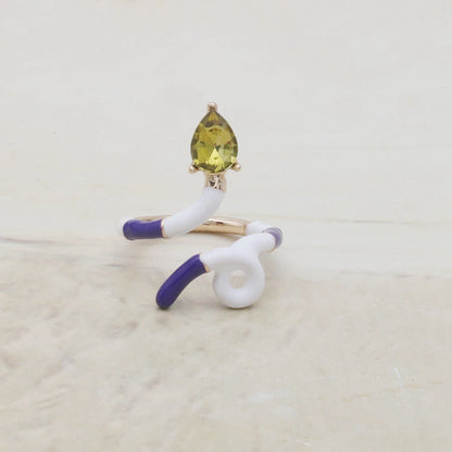 Contrast Ring Colorful Bohemian Rings Woman Y2K Candy Glass Baking Geometry Multicolor Serpentine Wood Pulseira Free Freight